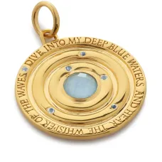 Подвеска Ocean с аквамарином