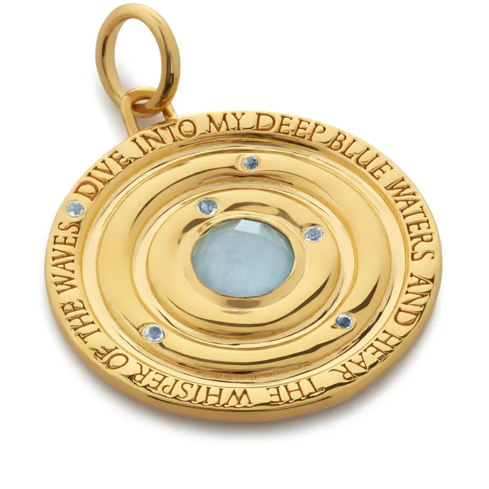 Подвеска Ocean с аквамарином Подвеска Ocean с аквамарином