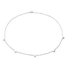 Серебряное колье Heart Station