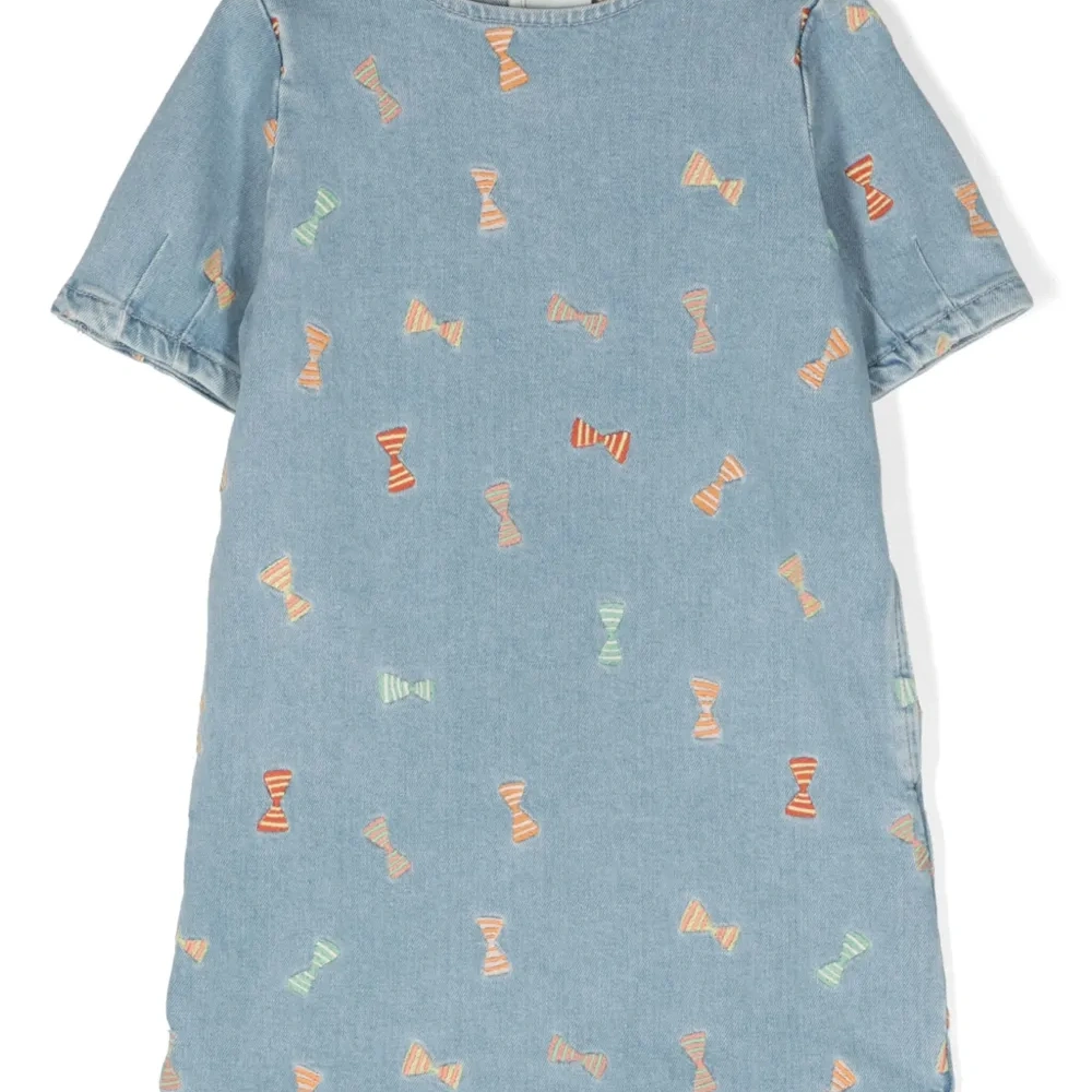 Расклешенное платье Striped Bow