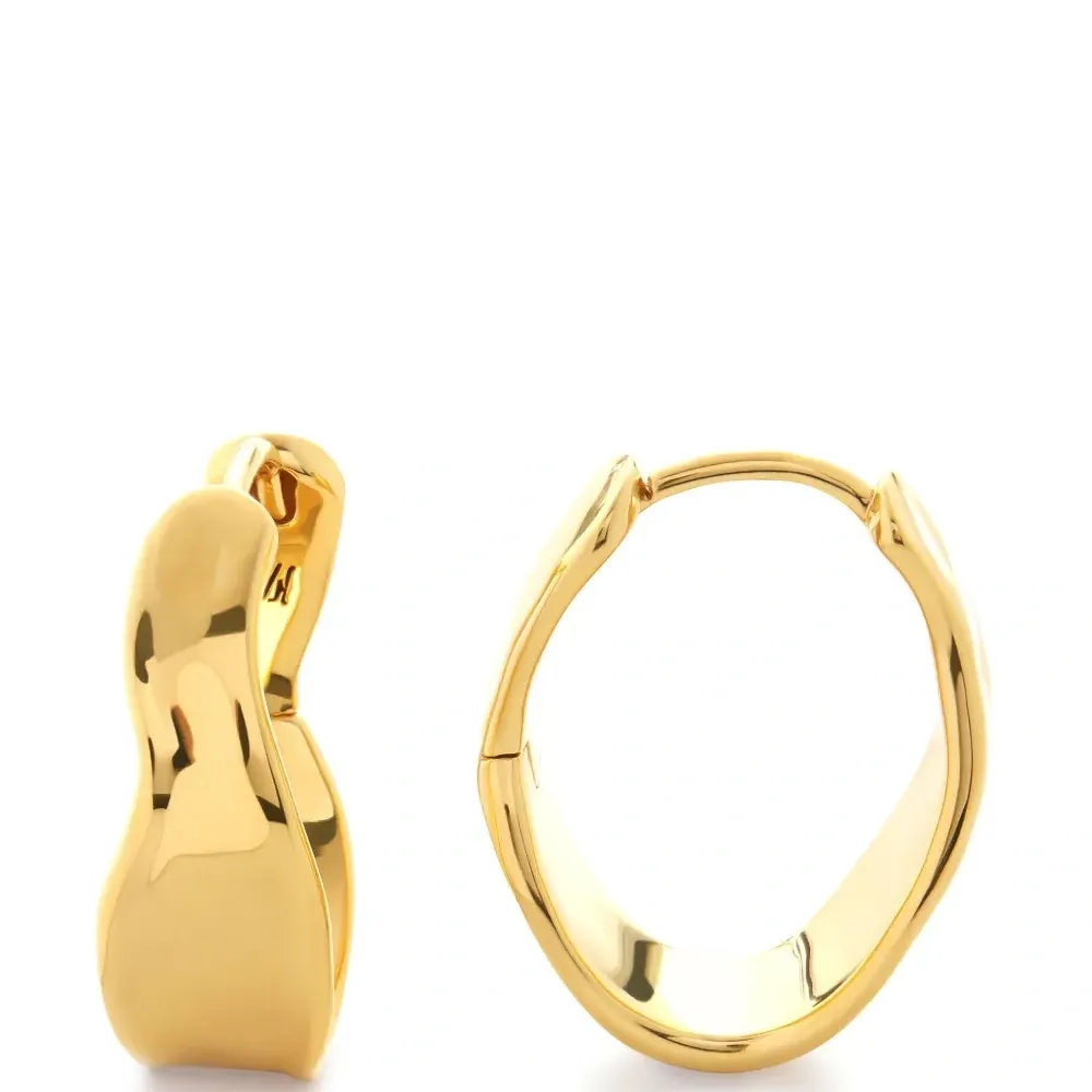 Скульптурные серьги-кольца