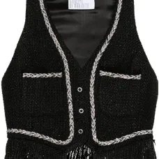 Жилет из букле со стразами Жилет из букле со стразами