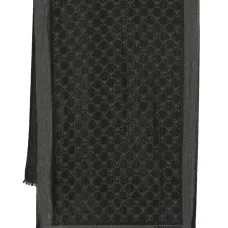 шарф из ткани ламе с логотипом