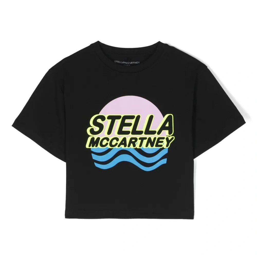 Укороченная футболка с логотипом