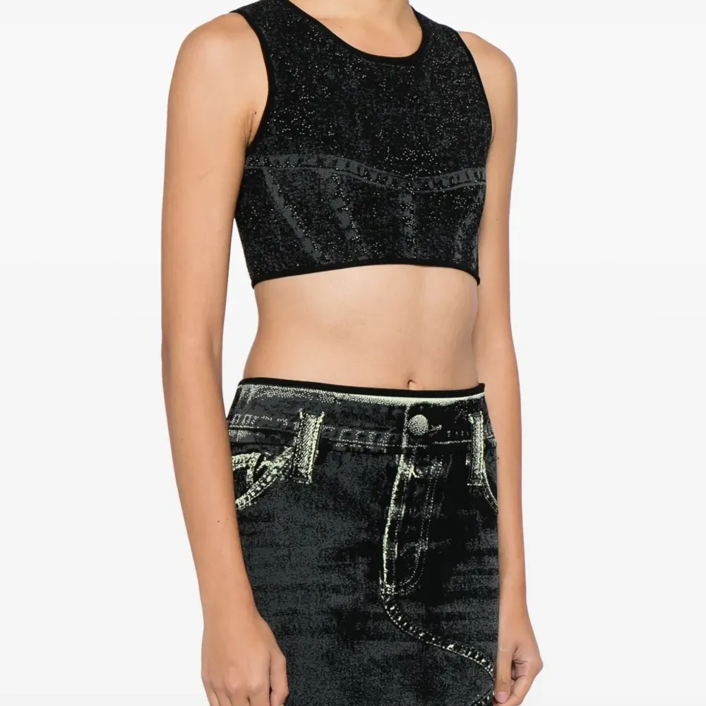 Укороченный топ Lillian с принтом Укороченный топ Lillian с принтом