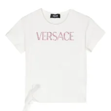 Футболка со стразами и логотипом