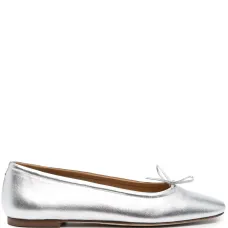 Балетки с эффектом металлик