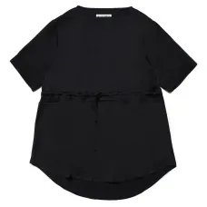 Платье с короткими рукавами и кулиской