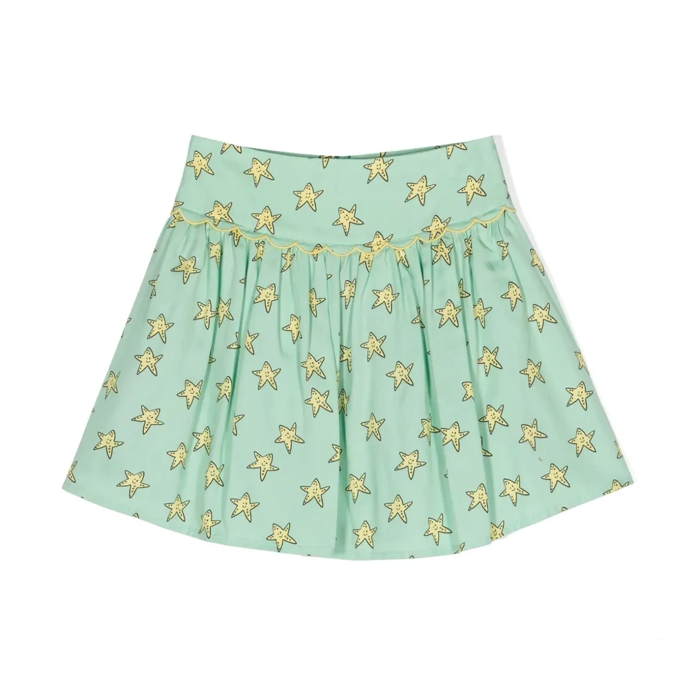 Твиловая юбка с принтом