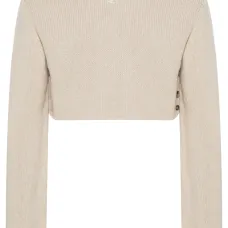 Укороченный джемпер с пуговицами