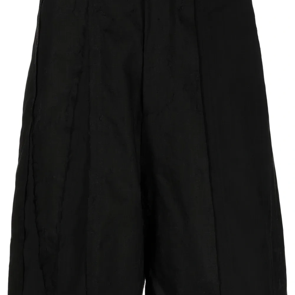 Шерстяные шорты с завышенной талией