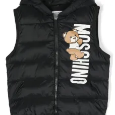 Дутый жилет с принтом Teddy Bear