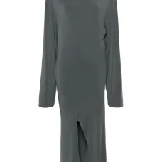 Платье макси с приспущенными плечами