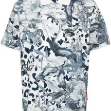 Рубашка поло с цветочным принтом