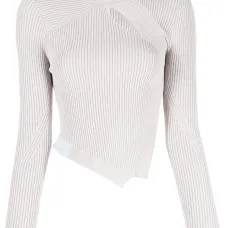 Топ в рубчик асимметричного кроя Топ в рубчик асимметричного кроя