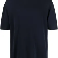 Джемпер с круглым вырезом и короткими рукавами