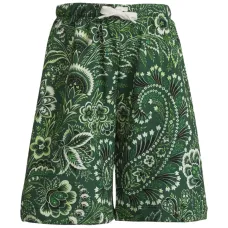 Шорты-бермуды с принтом пейсли