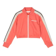 Укороченный бомбер с логотипом Укороченный бомбер с логотипом