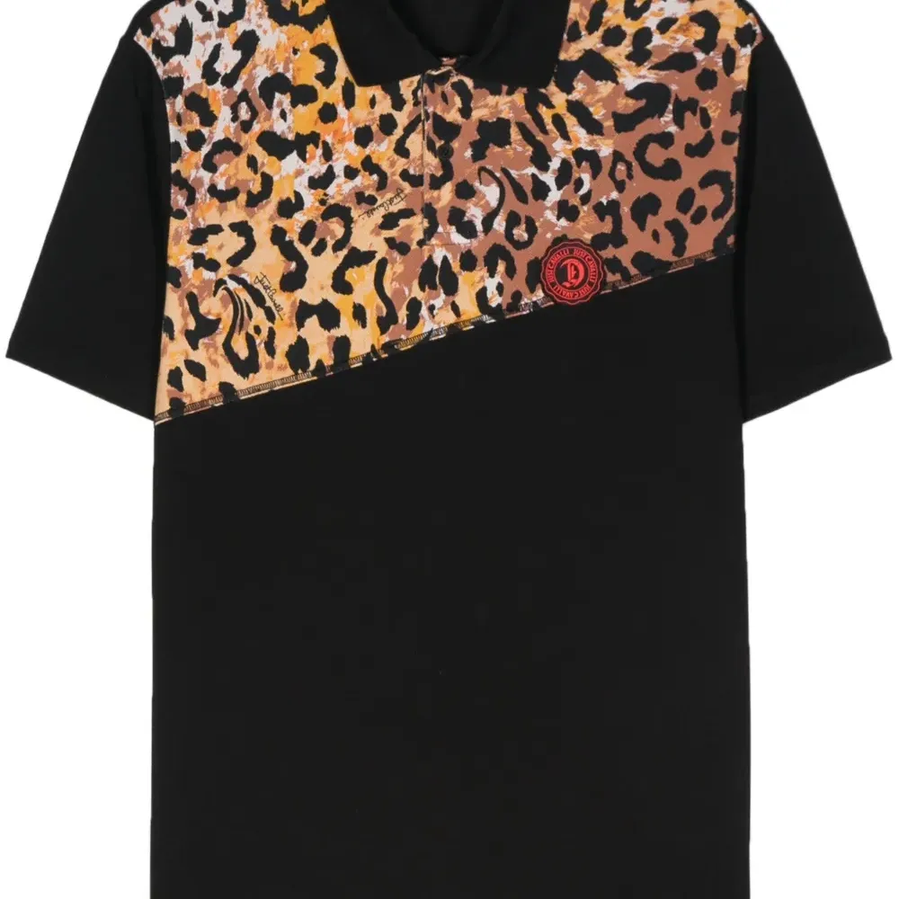 Рубашка поло с леопардовым принтом
