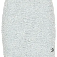 Юбка мини с вышитым логотипом