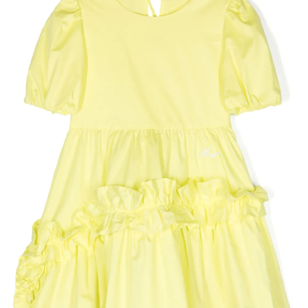 Поплиновое платье с оборками