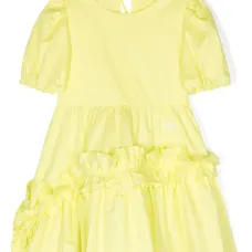 Поплиновое платье с оборками Поплиновое платье с оборками