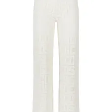 Брюки в технике кроше с монограммой Брюки в технике кроше с монограммой