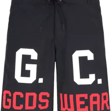 Плавки-шорты с кулиской и логотипом