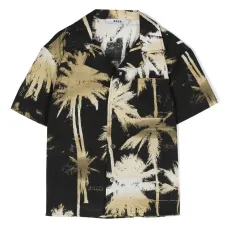 Поплиновая рубашка с принтом Поплиновая рубашка с принтом