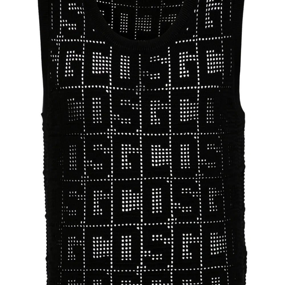 Джемпер без рукавов с монограммой