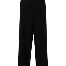 Шерстяные брюки с завышенной талией