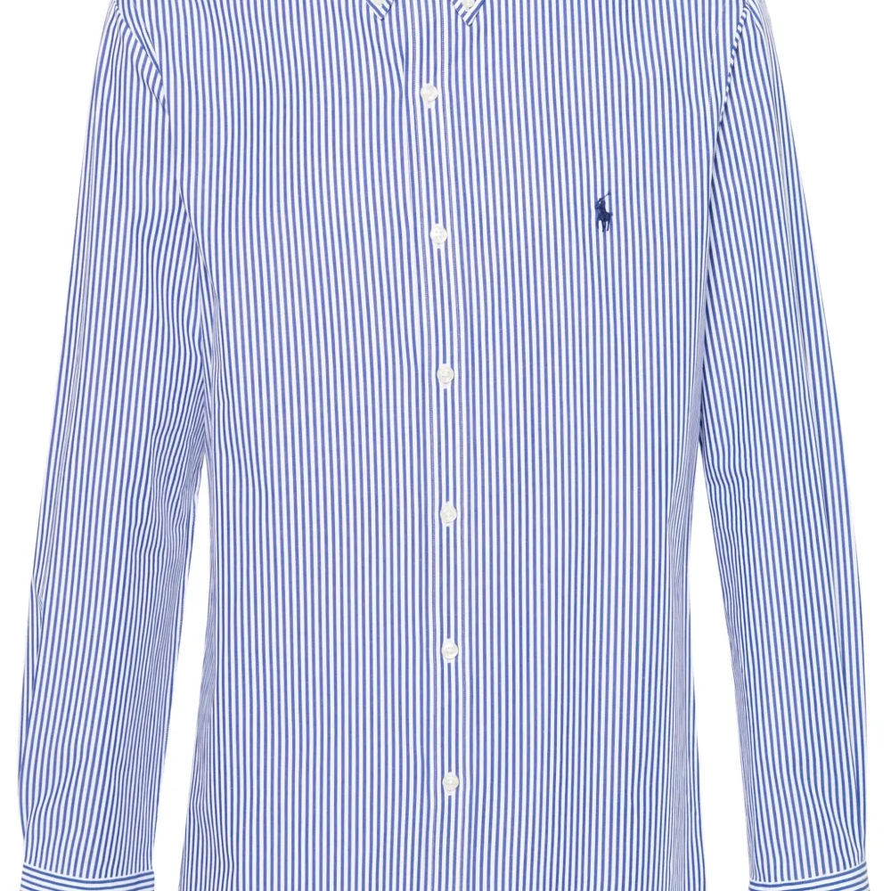 Рубашка в полоску с логотипом Polo Pony