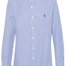 Рубашка в полоску с логотипом Polo Pony