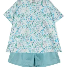 Комплект из футболки и шортов с цветочным принтом Комплект из футболки и шортов с цветочным принтом