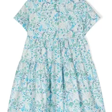 Платье-рубашка с цветочным принтом