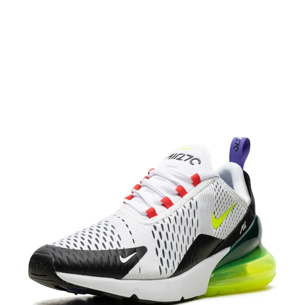 Кроссовки Air Max 270 White/Volt/Siren Red