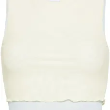 Сетчатый топ с нашивкой-логотипом Сетчатый топ с нашивкой-логотипом