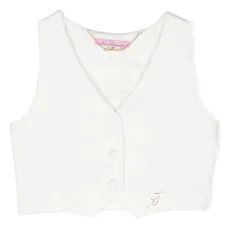 Жилет с V-образным вырезом и логотипом