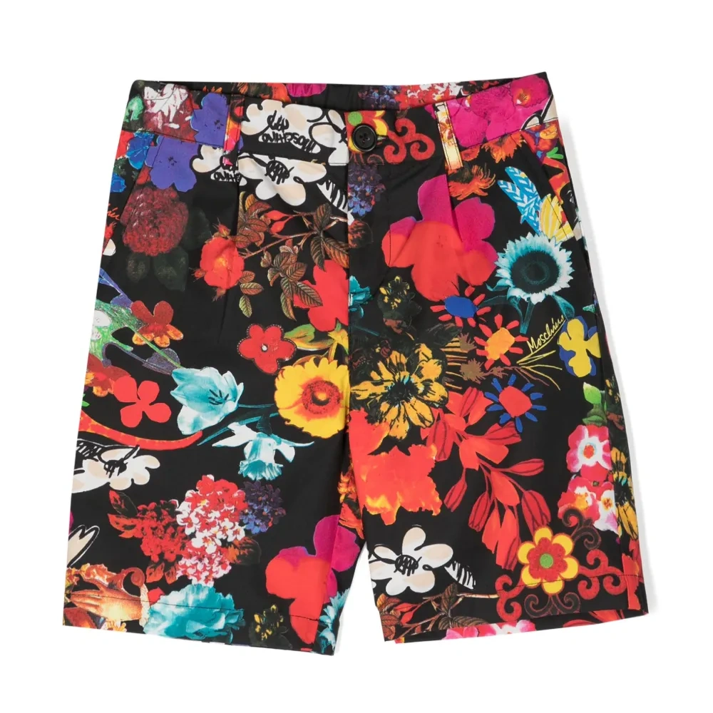 Шорты с цветочной вышивкой