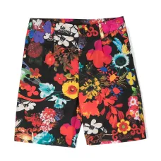 Шорты с цветочной вышивкой