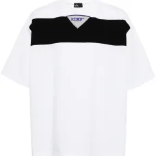 Футболка с отделкой в полоску