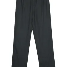 Льняные брюки прямого кроя