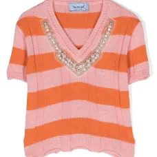 Декорированный трикотажный топ