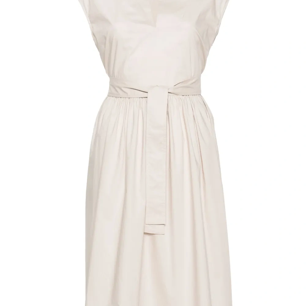 Поплиновое платье со сборками