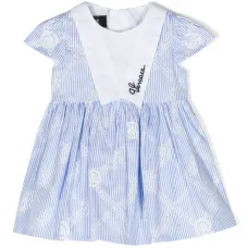 Поплиновое платье в полоску