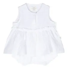 Комплект из платья и шортов с английской вышивкой Комплект из платья и шортов с английской вышивкой