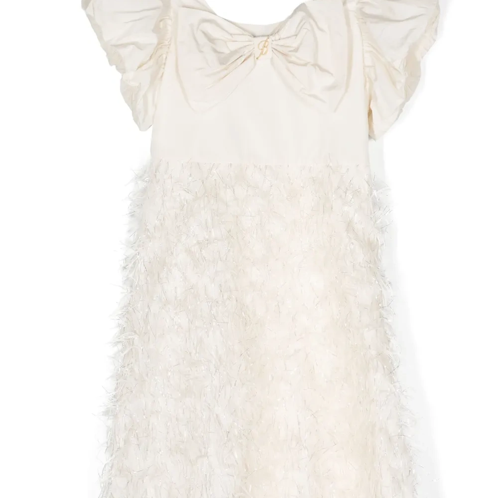 Платье А-силуэта с бантом