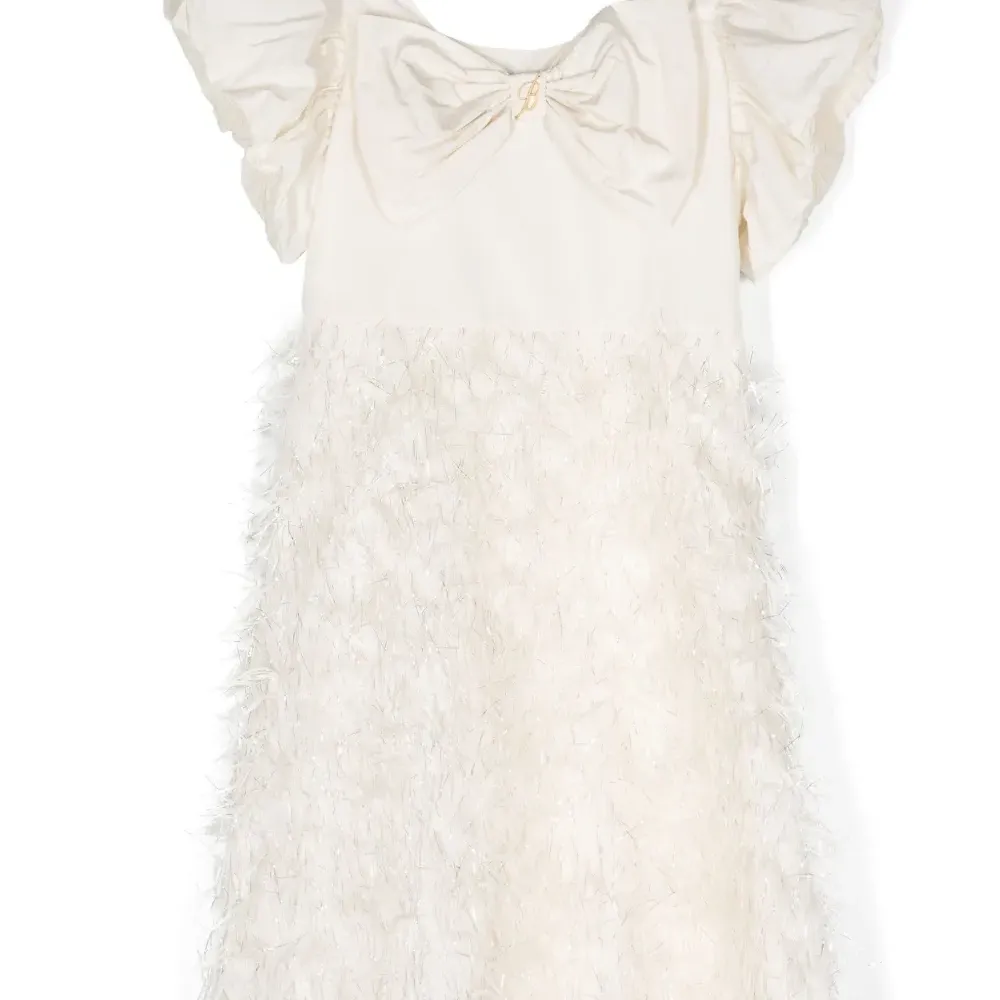 Платье А-силуэта с бантом