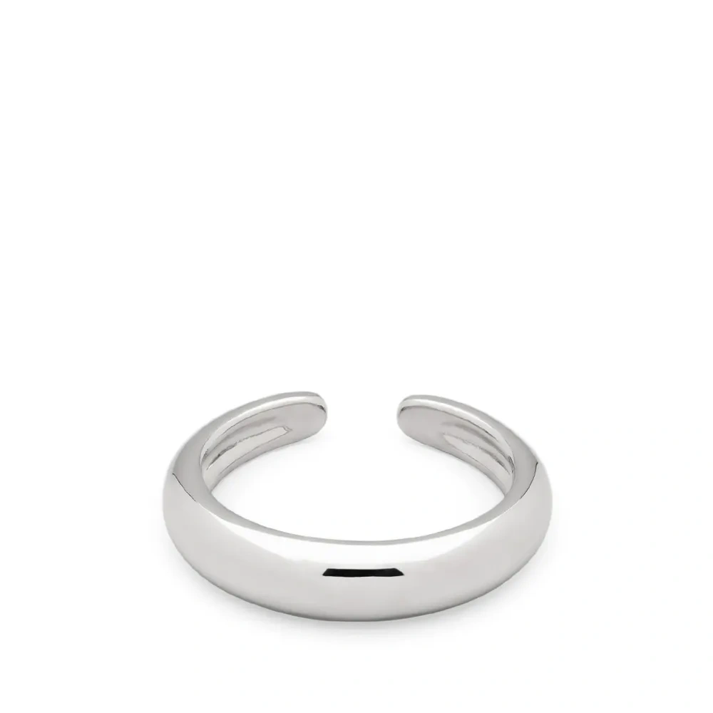 Серьга-кафф с родиевым покрытием