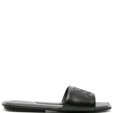 Шлепанцы с нашивкой-логотипом